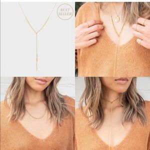 Gorjana-Laguna Necklace-Rose Gold